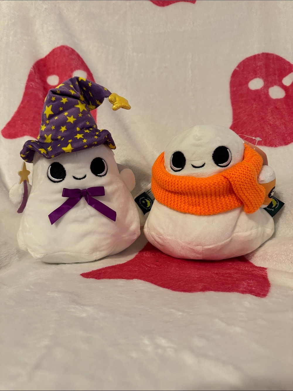 Animal Adventure Cozy Fall Halloween Time Ghost Plushies